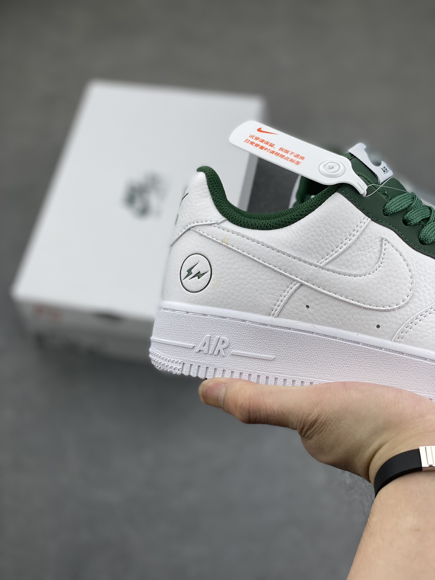Fragment Design x Nike Air Force 1 Low White Green Casual Sneakers 6 i1687893731 7466 4