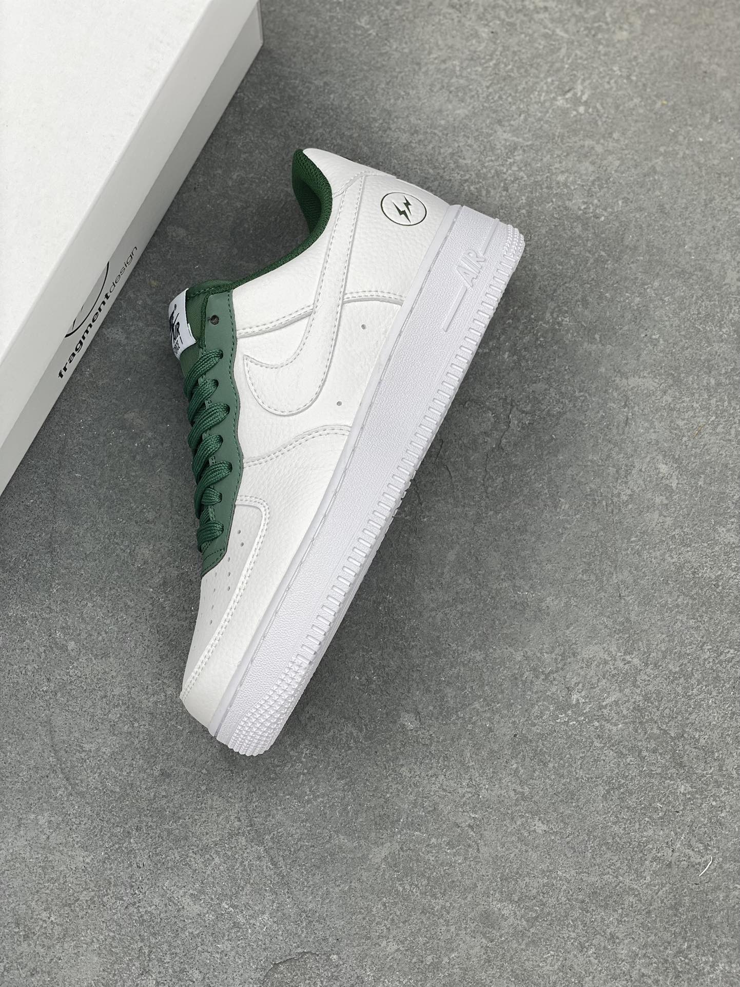 Fragment Design x Nike Air Force 1 Low White Green Casual Sneakers 8 i1687893731 7646 6
