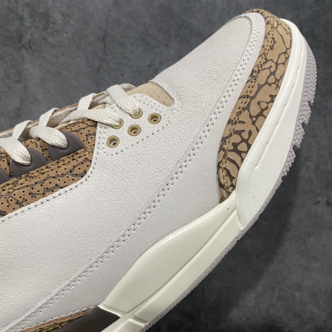 图片[6]-【新DT纯原】Air Jordan AJ3 Palomino白棕摩卡 CT8532-102n大厂出货 第一梯队 市场售价高端品质原厂数据档案开发 正确原厂三本久爆裂纹n原厂配件 完美鞋型细节 高价零售首选主推版本 尺码：40-47.5-莆田鞋批发中心