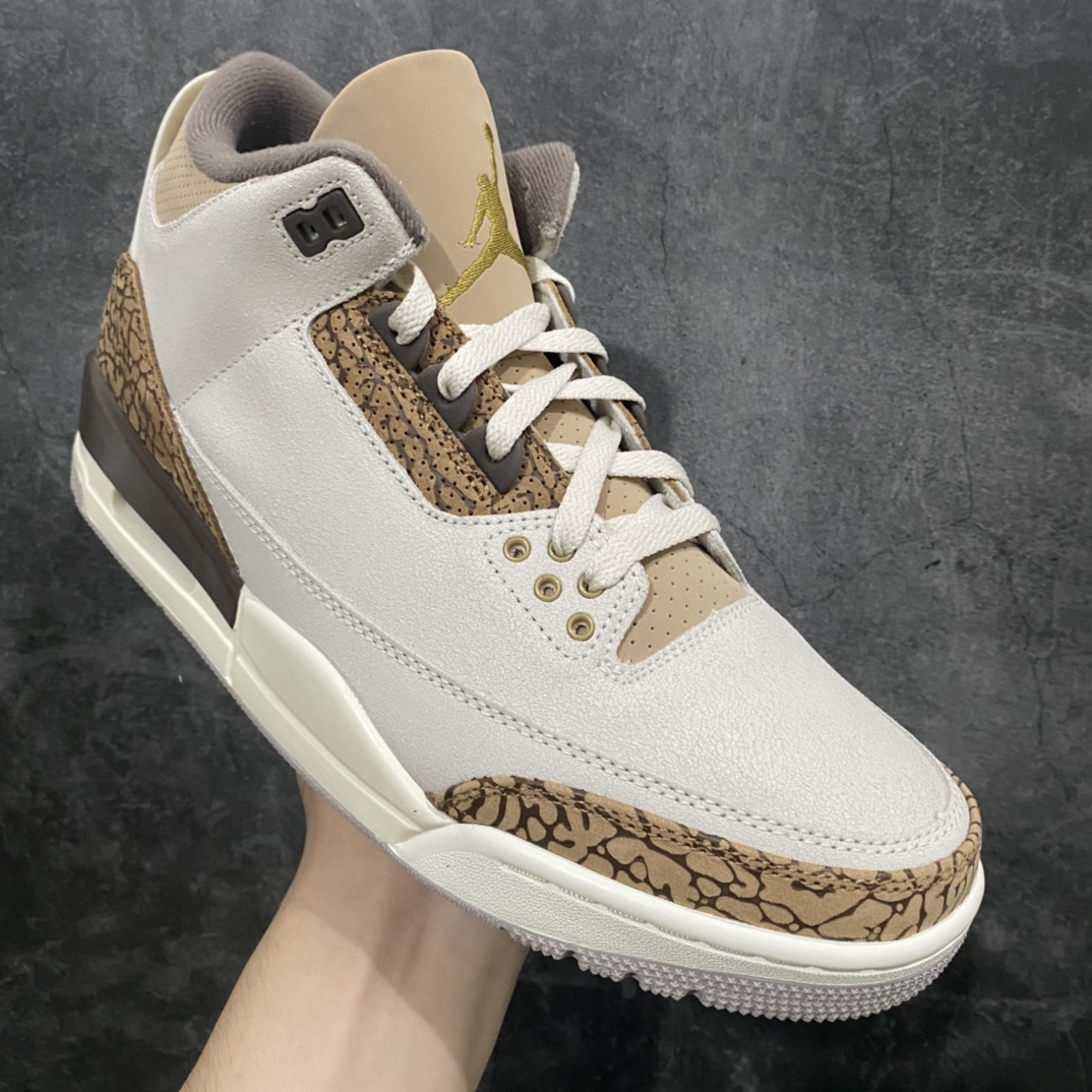 图片[3]-【新DT纯原】Air Jordan AJ3 Palomino白棕摩卡 CT8532-102n大厂出货 第一梯队 市场售价高端品质原厂数据档案开发 正确原厂三本久爆裂纹n原厂配件 完美鞋型细节 高价零售首选主推版本 尺码：40-47.5-莆田鞋批发中心