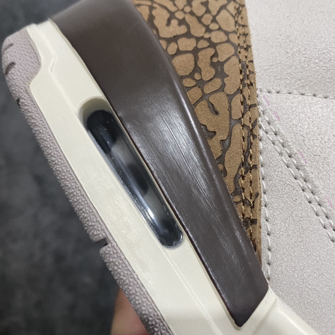 图片[8]-【新DT纯原】Air Jordan AJ3 Palomino白棕摩卡 CT8532-102n大厂出货 第一梯队 市场售价高端品质原厂数据档案开发 正确原厂三本久爆裂纹n原厂配件 完美鞋型细节 高价零售首选主推版本 尺码：40-47.5-莆田鞋批发中心