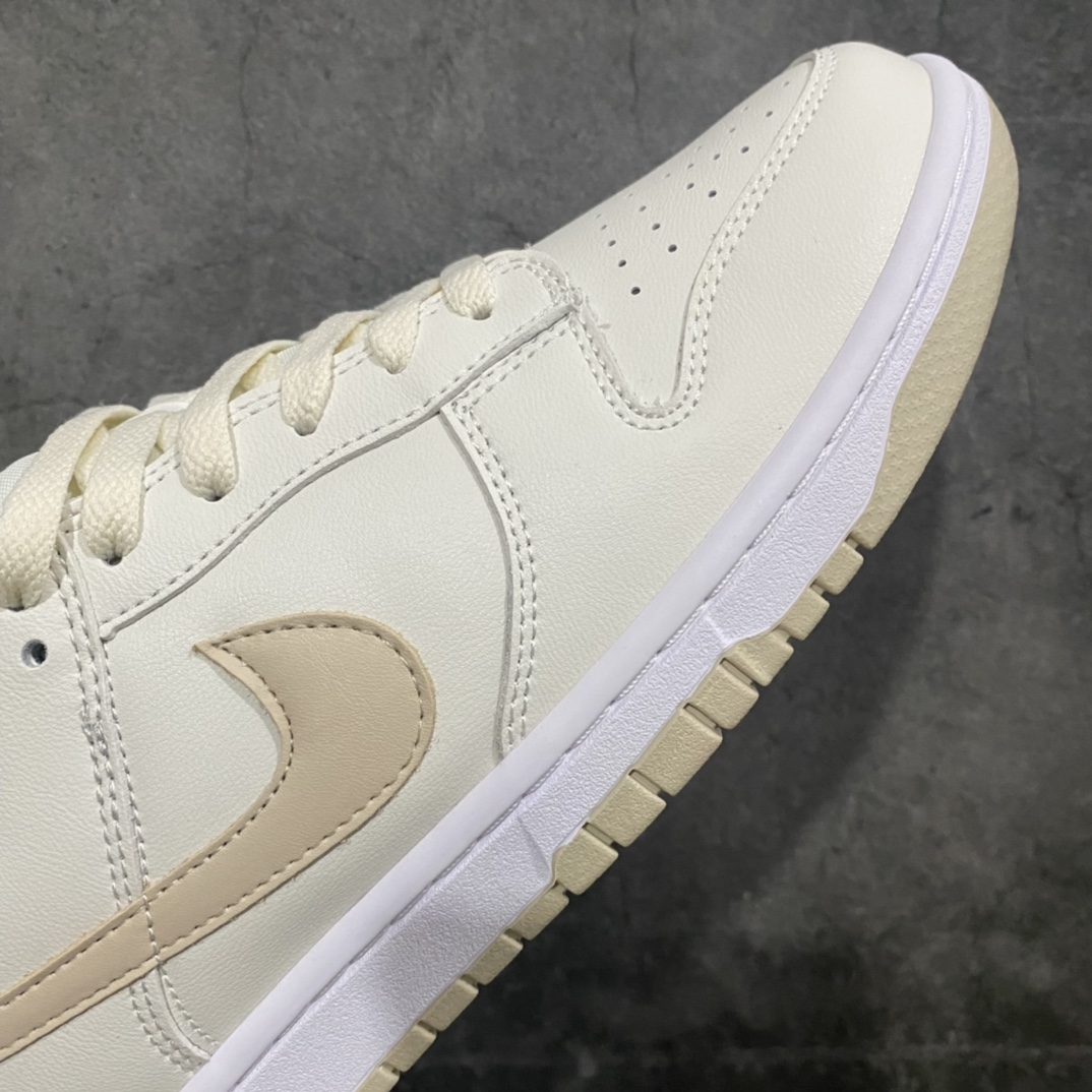 图片[6]-【纯原Y版】Nike Dunk Low Retro \”Sanddrift\” 白金色正确版本原鞋开发 头层材料 细节完美复刻 货号：DV0831-003 尺码：35.5-46-莆田鞋批发中心