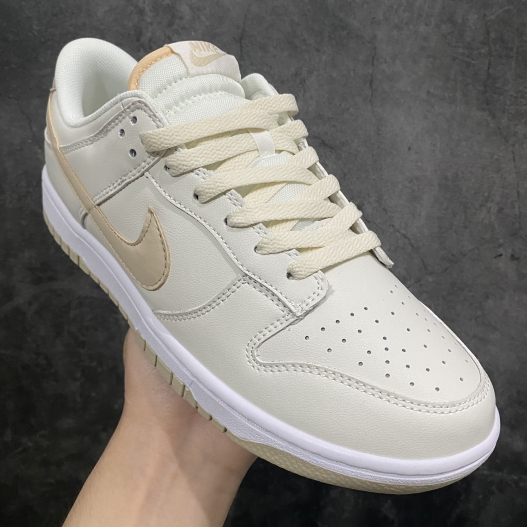 图片[3]-【纯原Y版】Nike Dunk Low Retro \”Sanddrift\” 白金色正确版本原鞋开发 头层材料 细节完美复刻 货号：DV0831-003 尺码：35.5-46-莆田鞋批发中心