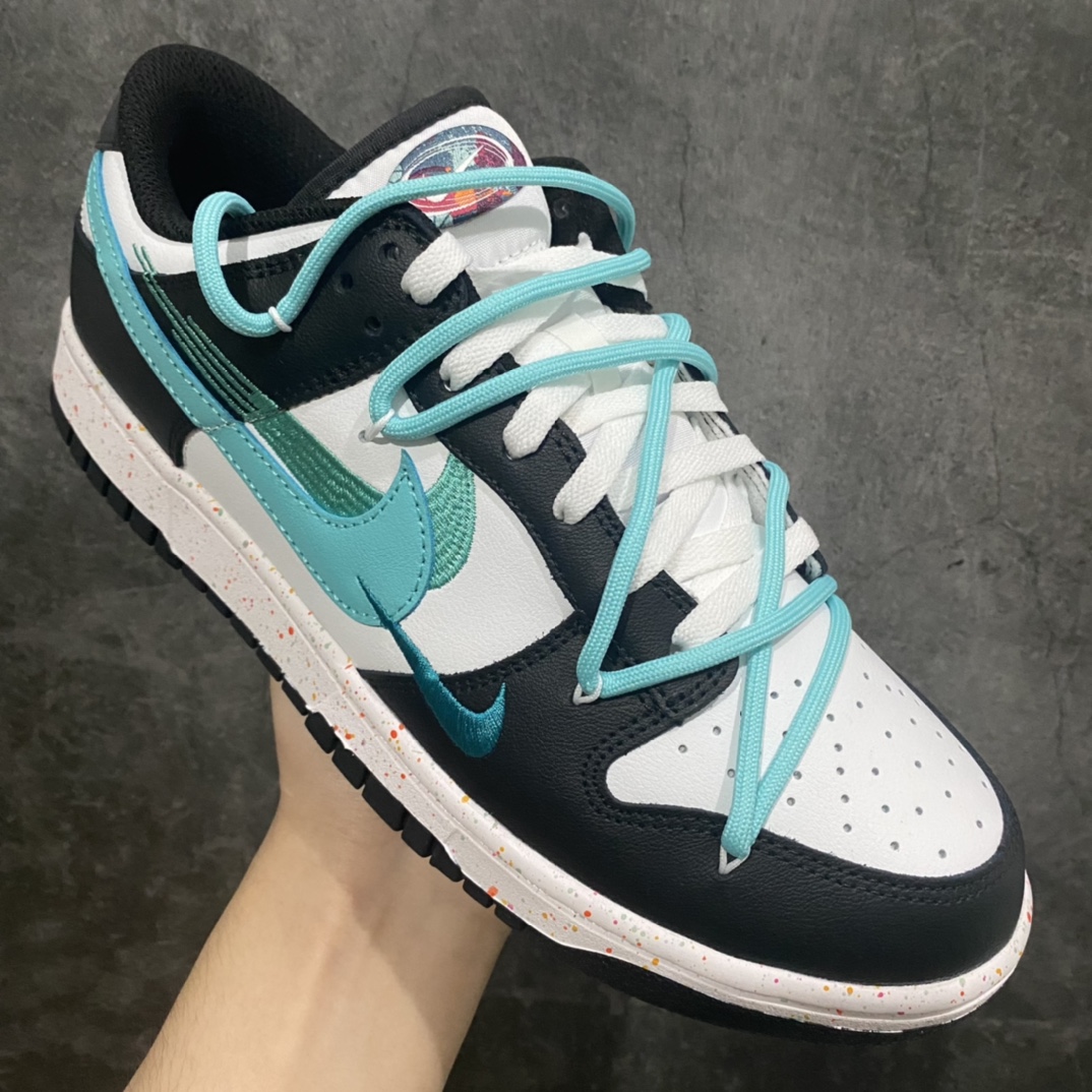 图片[3]-【CS版本】NK Dunk Low Multi-Color Swoosh SB低帮解构绑带活力三勾蒂芙尼 货号：FD4623-135nn专业dunk大厂 主打dunk85系列的工厂n品质以及性价比都是市场无可匹敌的存在n皮料用的扎实 裁边清洁度超高 鞋型细节也没任何问题n强烈推荐 配色非常齐全 终端供应💪🏻  尺码：36 36.5 37.5 38 38.5 39 40 40.5 41 42 42.5 43 44 44.5 45 46-莆田鞋批发中心