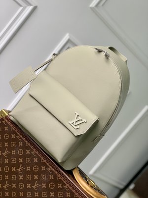 Louis Vuitton Perfect Bags Backpack Grey Calfskin Cowhide M22503