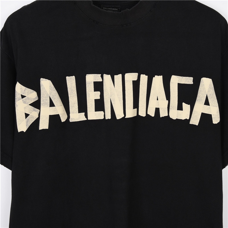 200 Balenciaga/巴黎世家 23ss 美纹纸短袖T恤