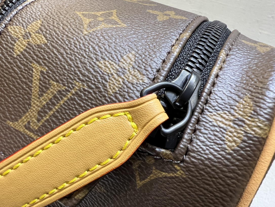 This Dopp Kit toiletry bag is crafted from Monogram Macassar coated - Bag 7