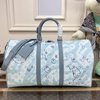 Louis Vuitton LV Keepall Travel Bags Green Canvas M22570