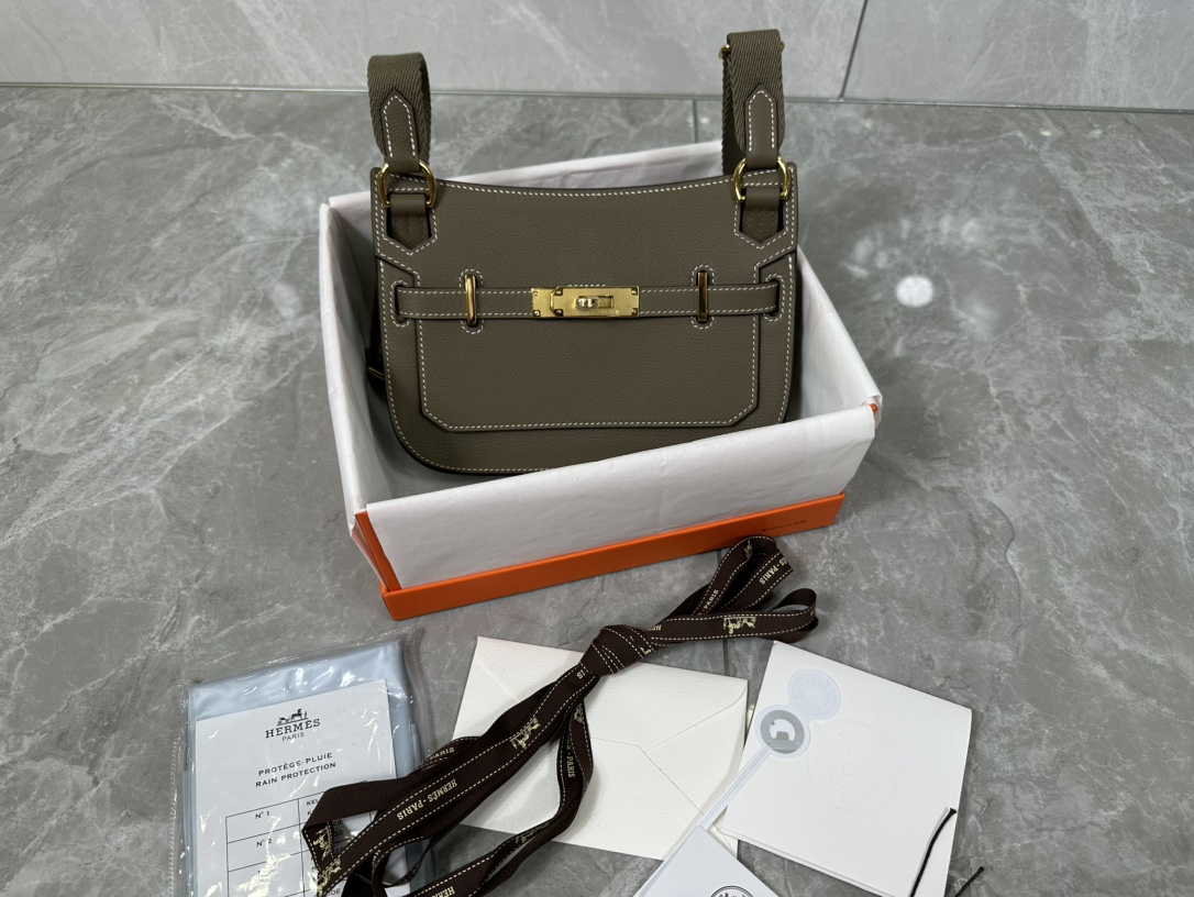 Hermes Mini Jypsiere Evercolor Leather Crossbody Bag - Taupe 3 i1687967576 8886 1