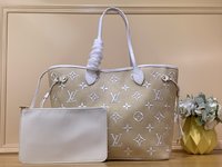 Louis Vuitton LV Neverfull Replicas
 Handbags Tote Bags Weave Cotton Raffia Summer Collection m22839