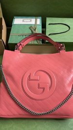 Gucci Blondie Tote Bags Pink