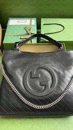 Gucci Blondie Tote Bags Black