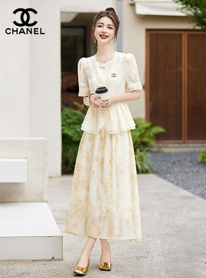 Chanel Clothing Shirts & Blouses Skirts Polyester Summer Collection Fashion