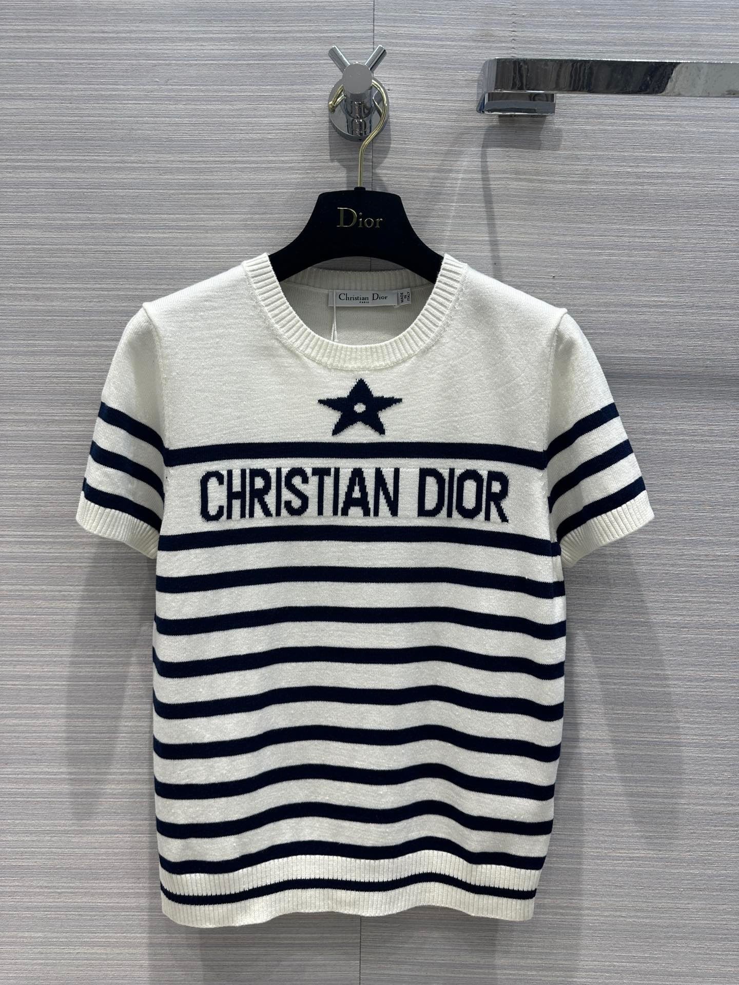 Dior Clothing Shirts & Blouses Blue Navy White Knitting Fall Collection