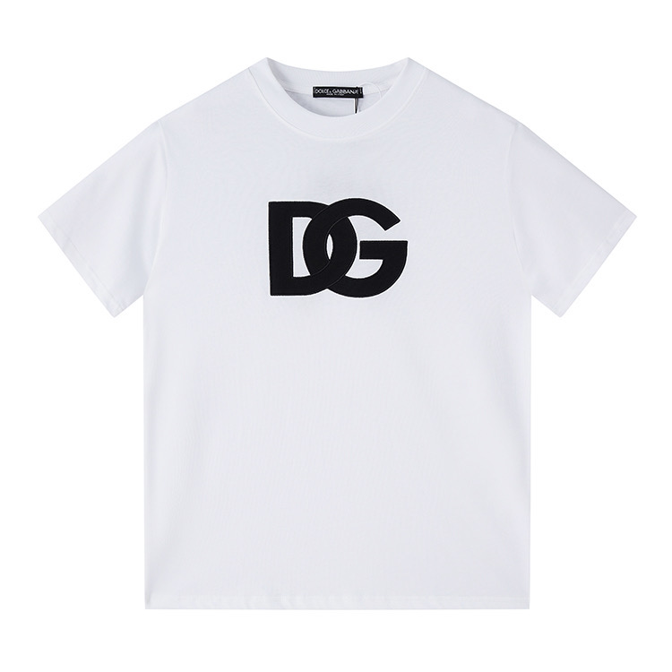 K510#25 Novedad 23ss Tejido de algodón doble hilo 260g personalizado, camiseta de manga corta con bordado de …