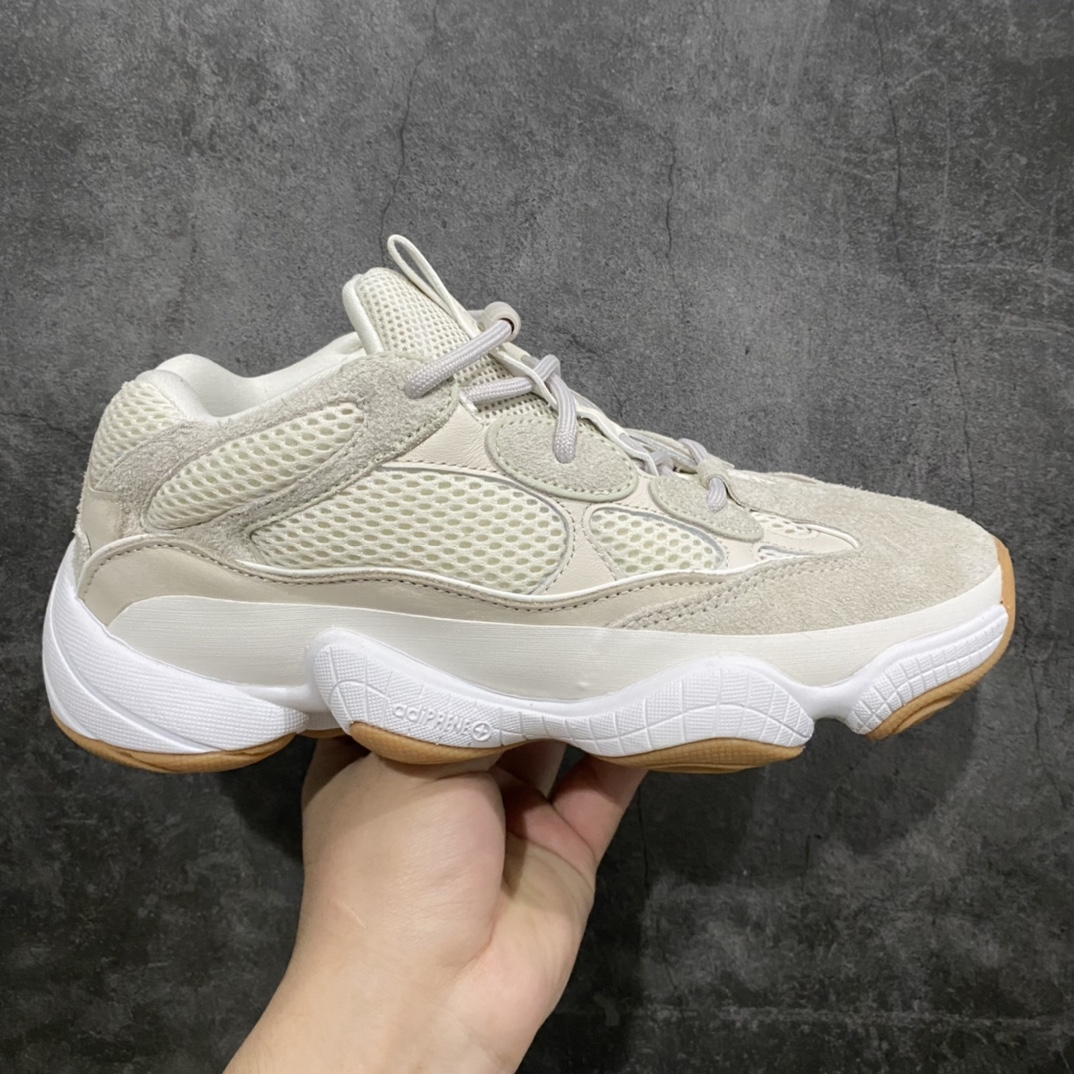 【S2版本】 Yeezy 椰子500 白生胶 新配色n外贸大厂出品 众多代号版本同源n原档案数据还原 100%原材 市面最稳纯原生产线鞋面采用皮革、麂皮和网眼三种材质打造货号：ID1600 尺码：36-48-莆田鞋批发中心