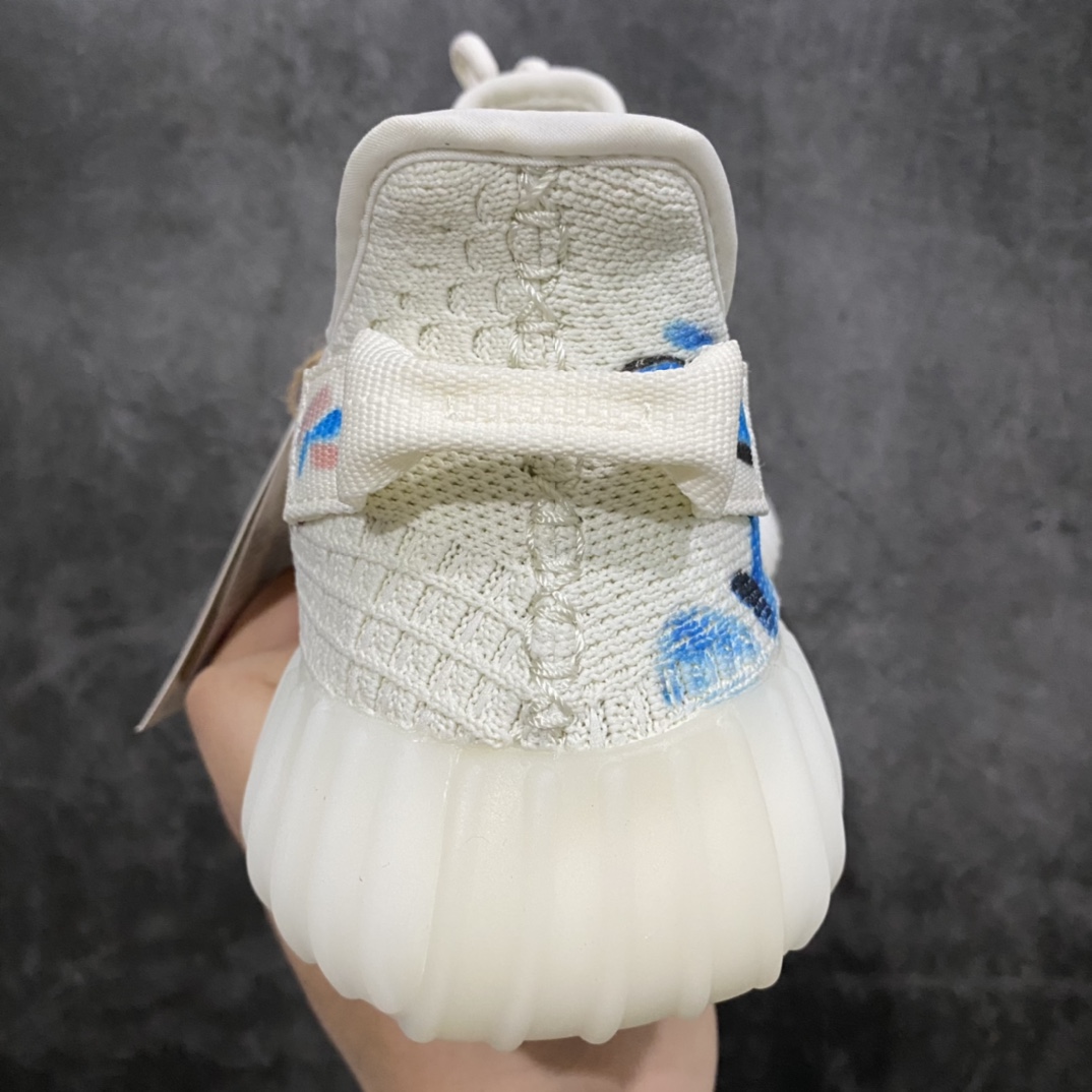 图片[4]-【DIY定制涂鸦】 3D变色龙nYeezy boost 350v2 全白2.0涂鸦n巴斯夫纯原大厂出品 板型细节都是满配n得物在售款 细节一直 上交与众不同 相当nice 尺码：36-47-莆田鞋批发中心