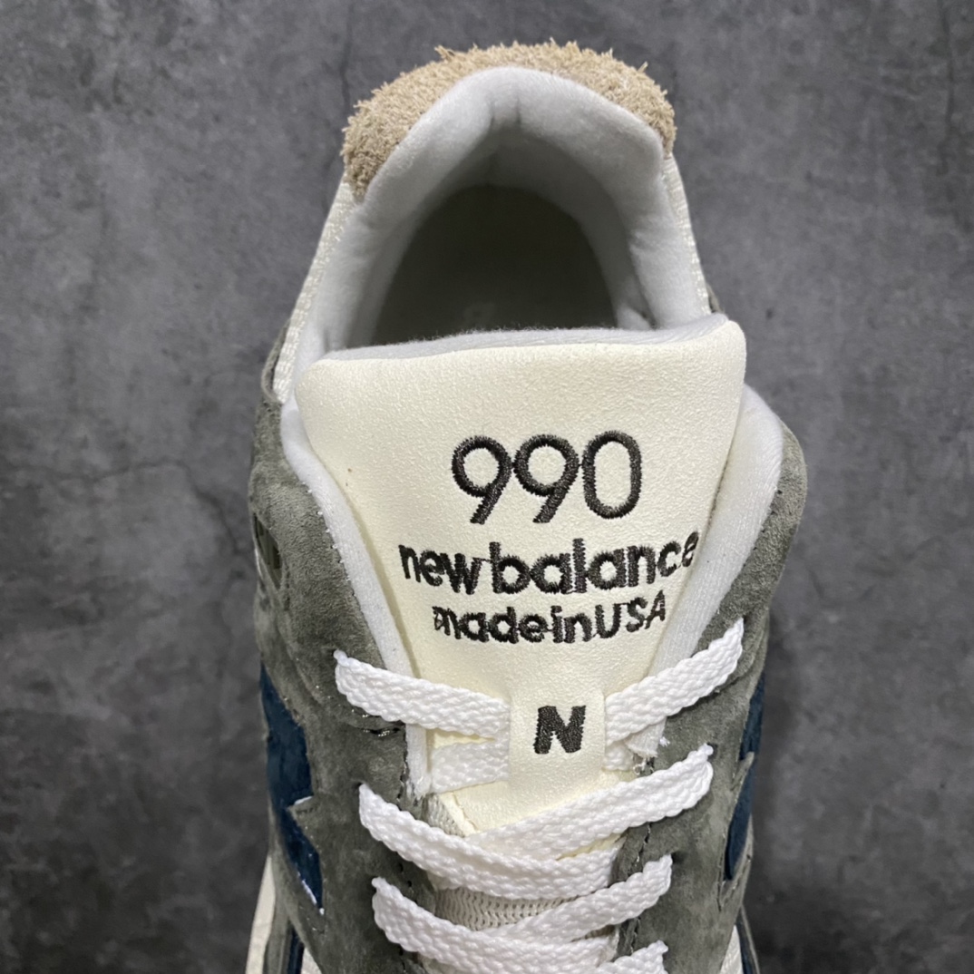 图片[8]-【K版纯原】New Balance NB990V2 棕灰n外贸NB工厂 纯原市面最强系列采用台产猪巴革及透气网眼材质原装6层组合底模精密开发 搭载全新碳素中底后跟透明TPU水晶装饰条稳固 货号：M990GB2 尺码：36-45-莆田鞋批发中心