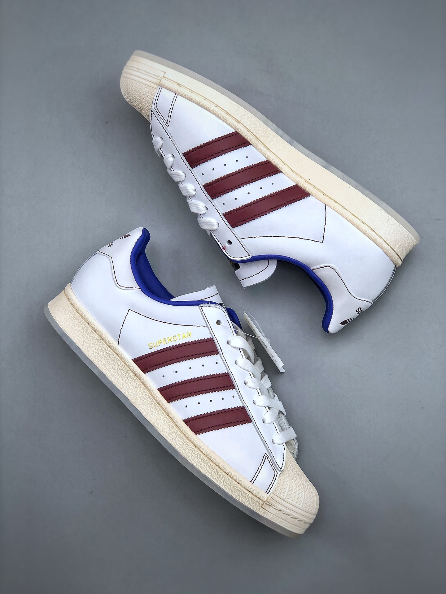 运动鞋, 运动板鞋, 板鞋, IE0020, Adidas Originals Superstar 82, adidas originals Superstar, adidas Originals - 阿迪达斯 Adidas Originals Superstar 82 防滑耐磨 低帮 休闲运动板鞋 男女同款 白棕 IE0020