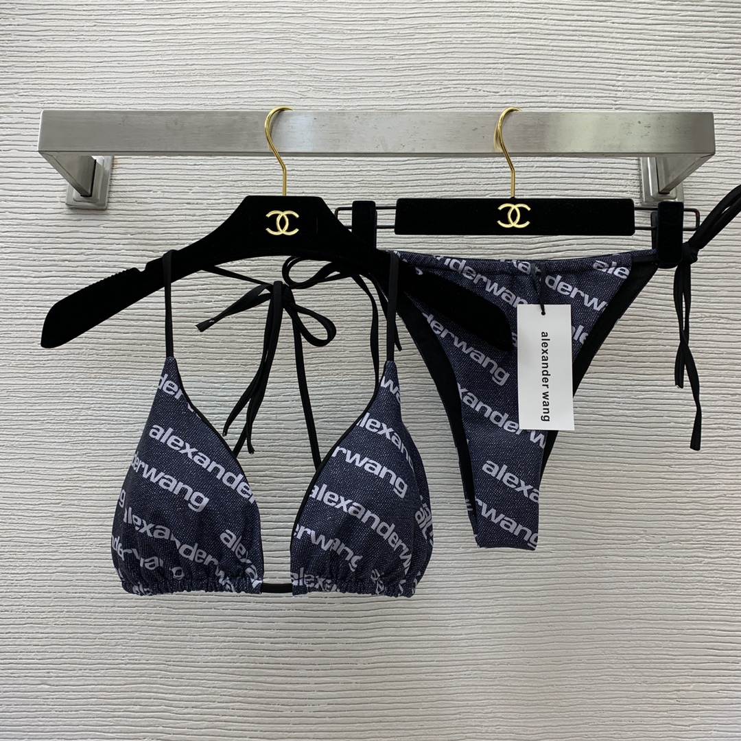 High Quality Replica Designer
 Alexander Wang Clothing Swimwear & Beachwear Panties Two Piece Outfits & Matching Sets Printing Summer Collection Fashion