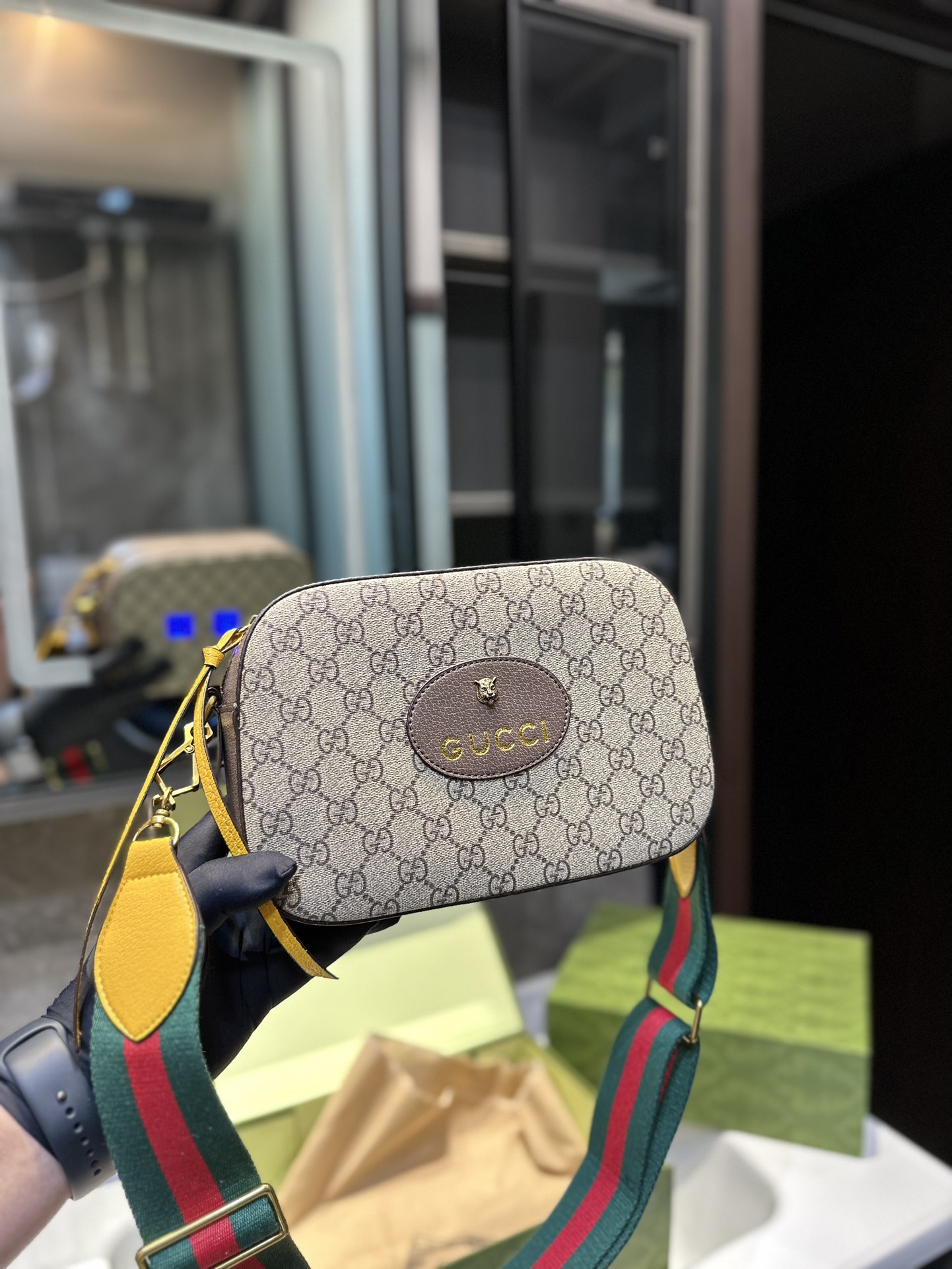 Gucci Torby na aparat Unisex Vintage