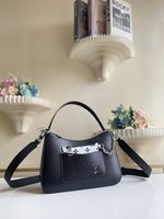 Louis Vuitton LV Marelle Bags Handbags Black Epi Canvas Chains M80688