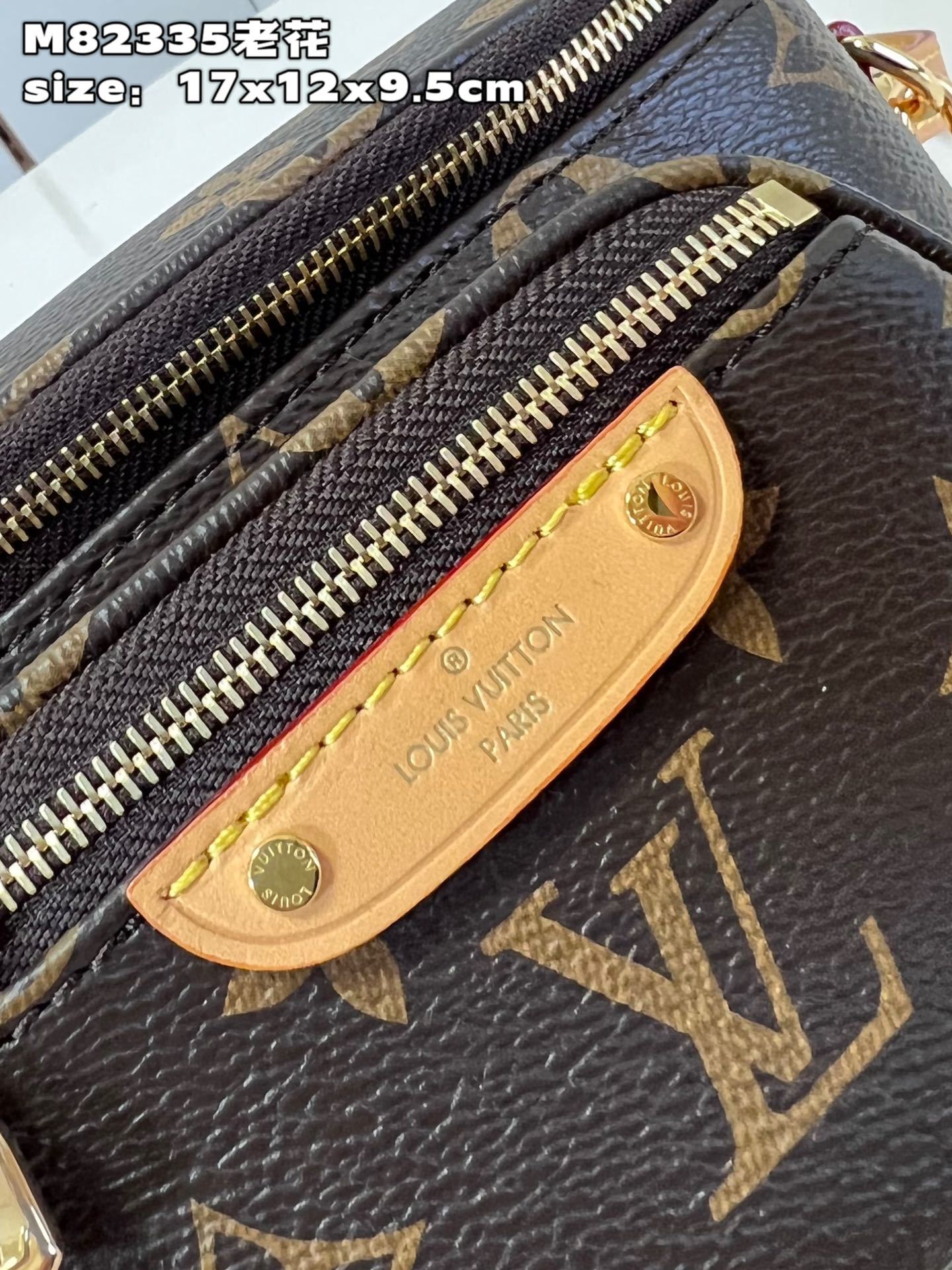 顶级原单M82335老花本款MiniBumbag手袋取材Monogram帆布展现路易威登对潮流腰包设计的