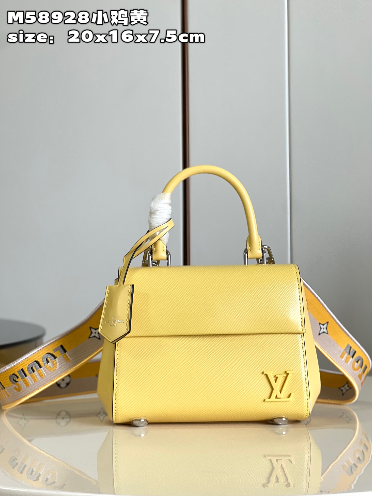 Louis Vuitton LV Cluny Bags Handbags Light Yellow Epi Resin Mini M58928