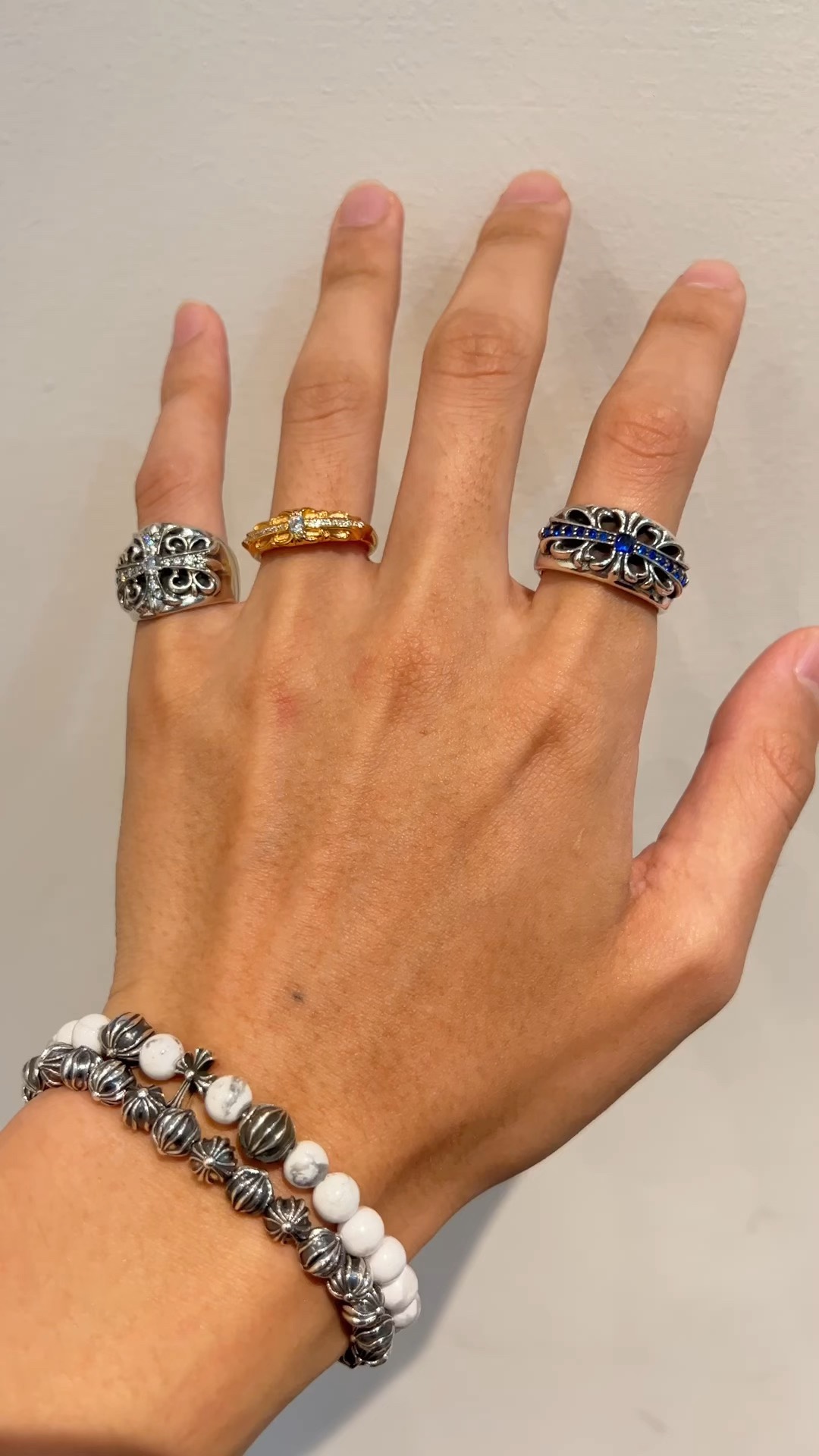 Ring, Custom Gold-Plated Diamond Setting