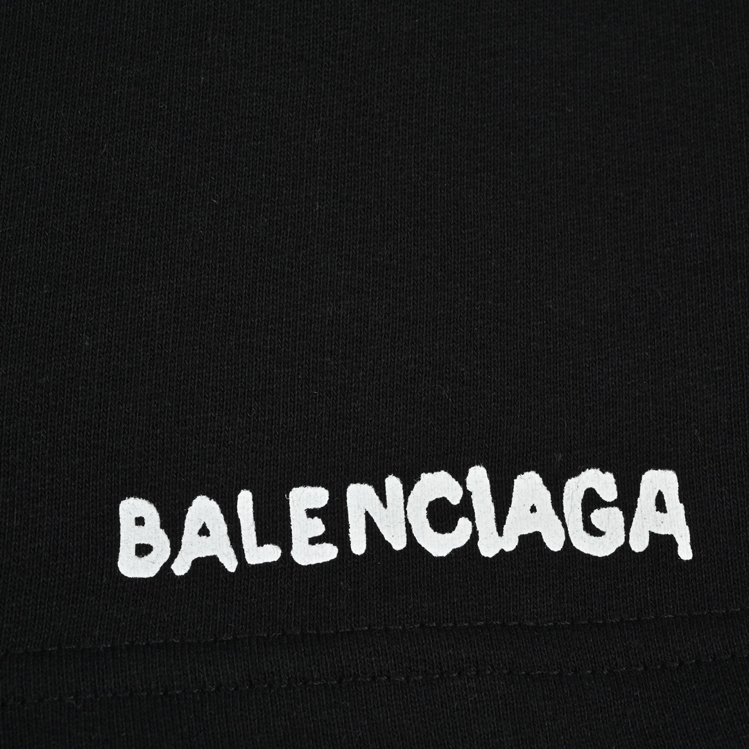Balenciaga巴黎世家2023ss巴黎世家模糊字母短裤