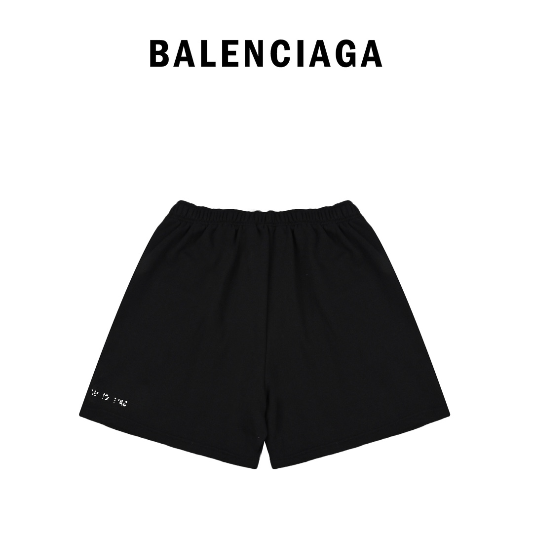 Balenciaga巴黎世家2023ss巴黎世家模糊字母短裤