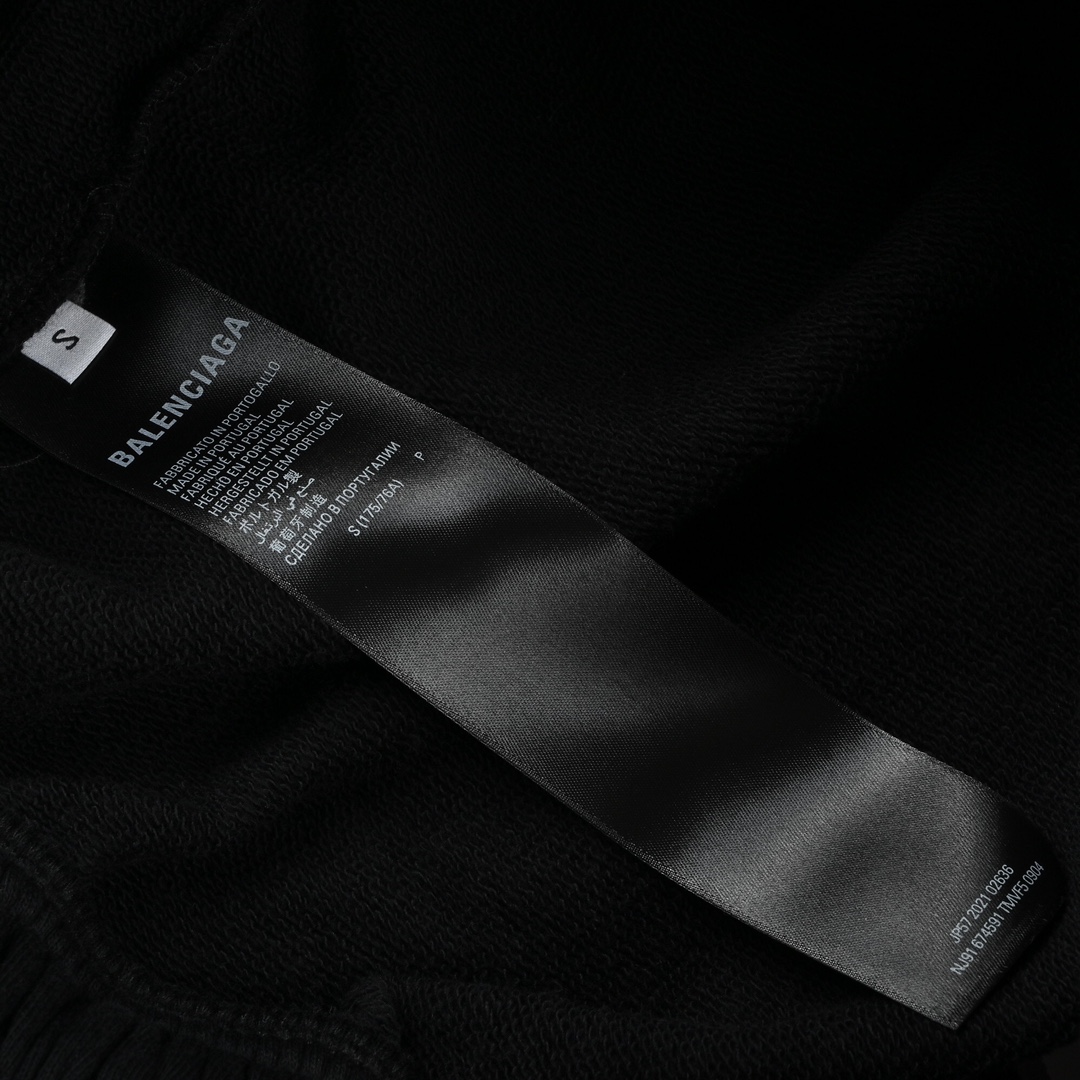 Balenciaga巴黎世家2023ss巴黎世家模糊字母短裤