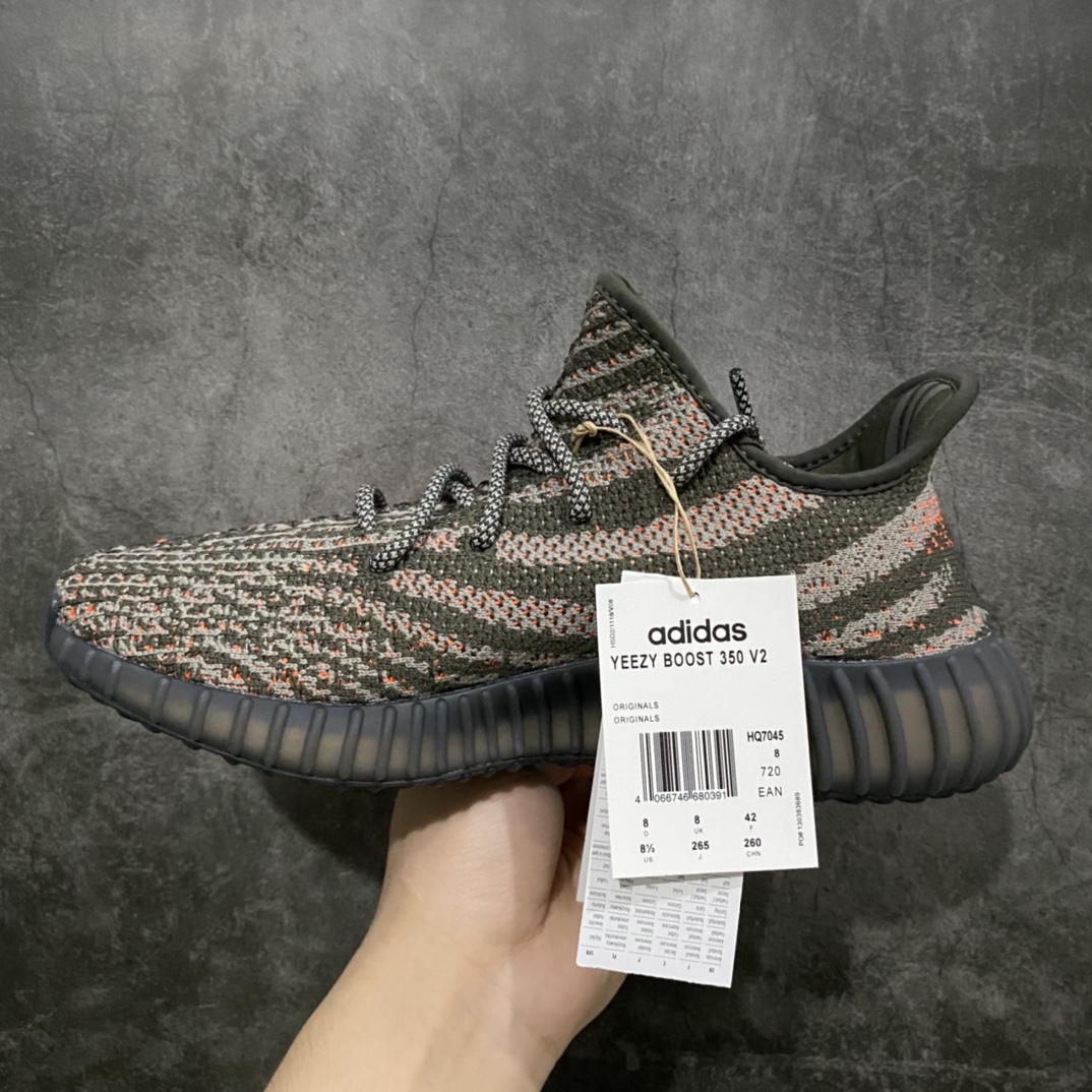 纯原版本Yeezy350V2灰橙3.