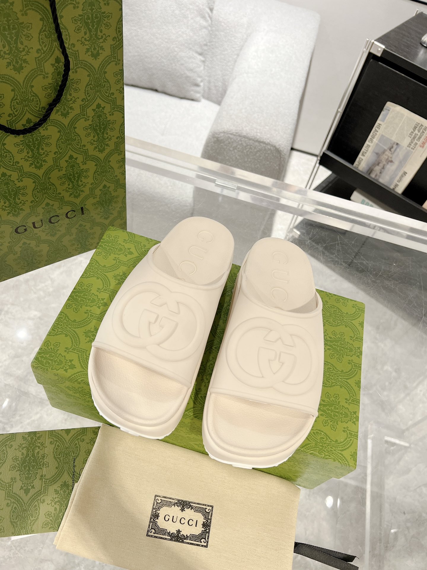 Gucci Buty Letnie kapcie Kolekcja letnia Plaża