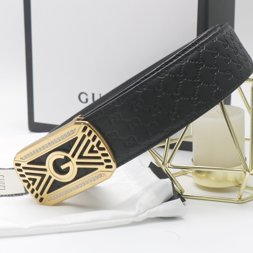 Gucci头层牛皮宽3.8CM官网同