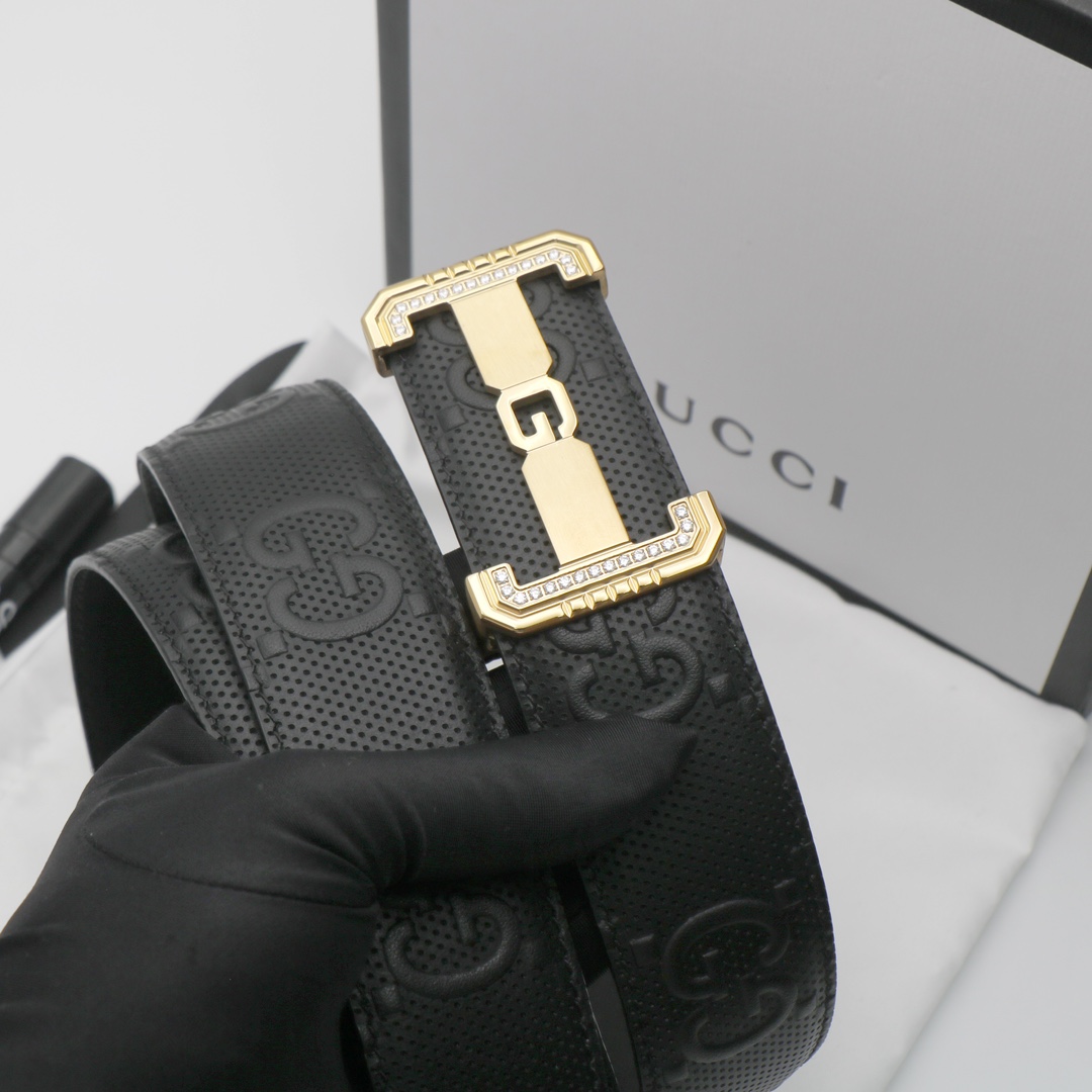 Gucci头层牛皮宽3.8CM官网同