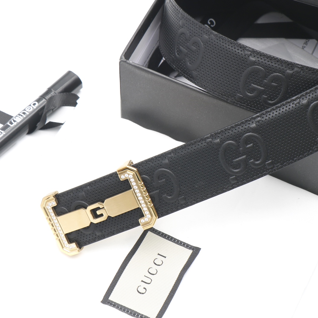 Gucci头层牛皮宽3.8CM官网同