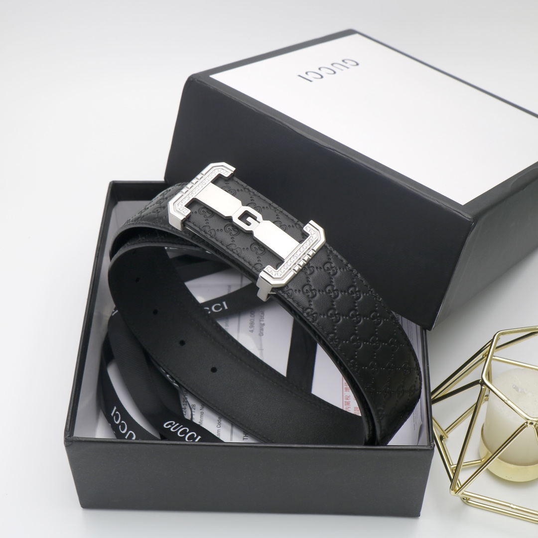 Gucci头层牛皮宽3.8CM官网同