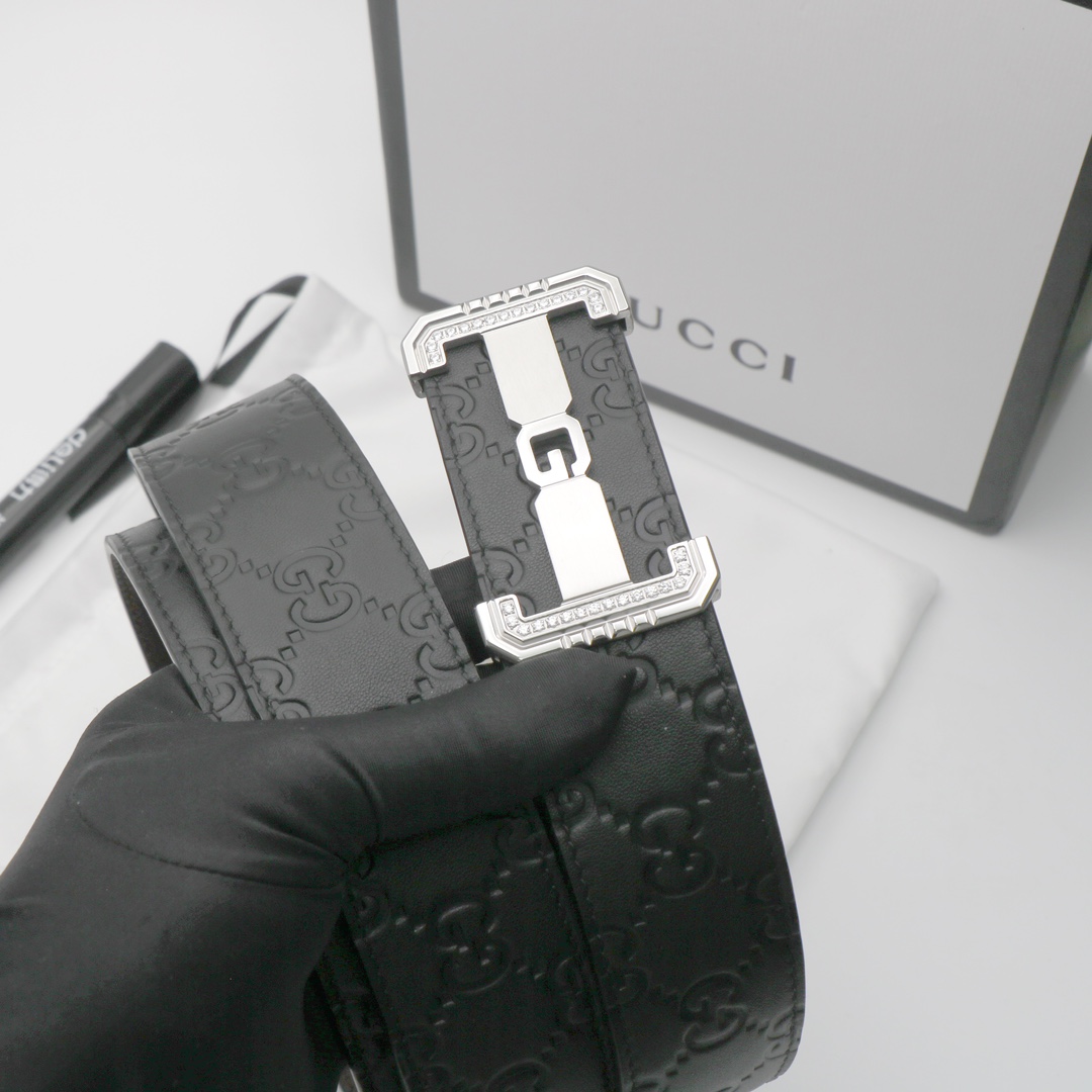 Gucci头层牛皮宽3.8CM官网同