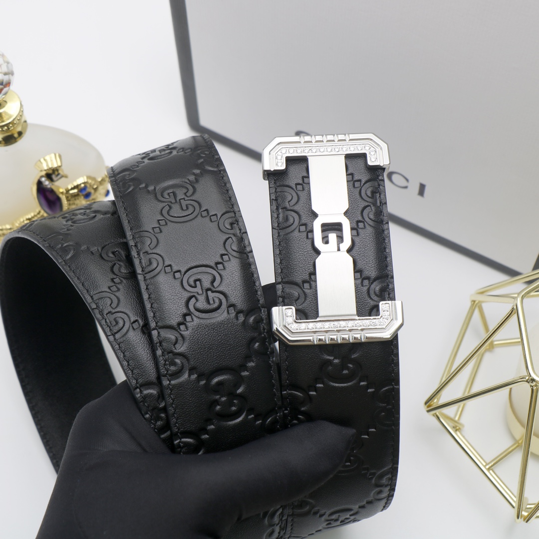 Gucci头层牛皮宽3.8CM官网同