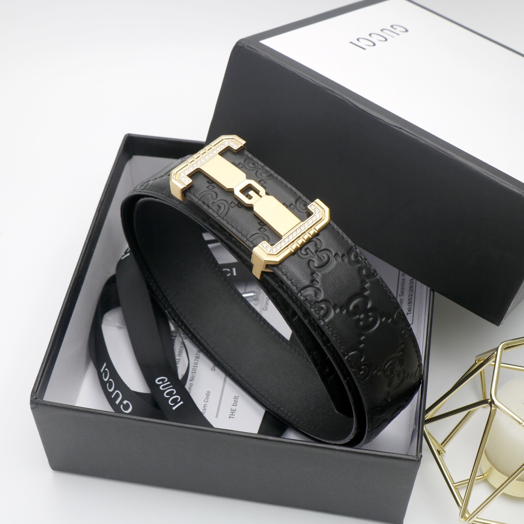Gucci头层牛皮宽3.8CM官网同