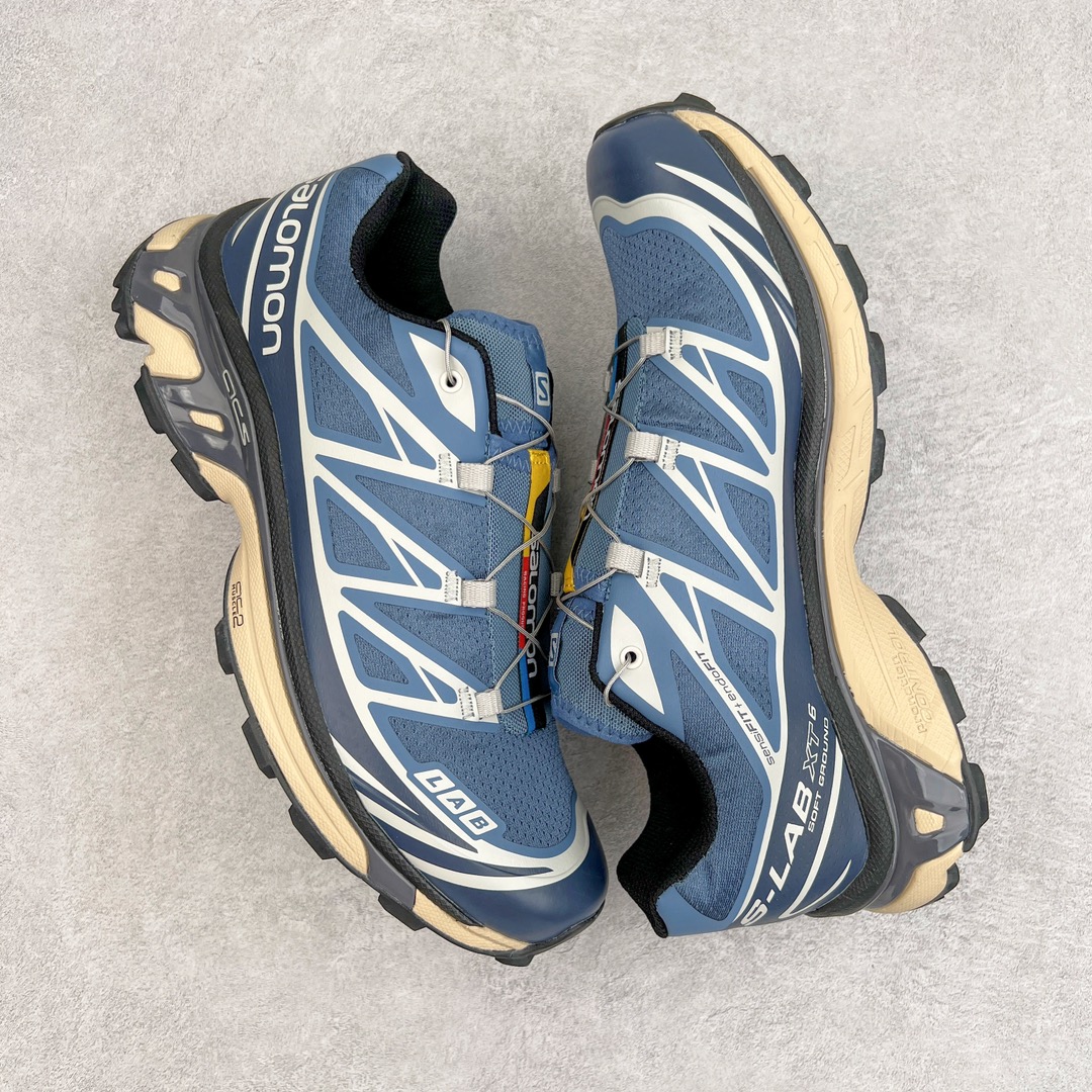 图片[3]-＃绿X/GX 纯原福利 Salomon XT-6 萨洛蒙复古潮流户外机能登山跑鞋 纯原外贸平台特供订单 耗时半年巨作 全套原纸板楦头开发 原厂特供网布配套加持 确保原汁原味 完美呈现版型 原档数据独家私模五层组合大底 男女鞋同步官方开发至46.5 原装Ortholite轻量化鞋垫 中底布带钢印编号 原厂TPU锁扣 进口港宝加持 后跟自然饱满 还原公司包裹性 鞋面以“锯齿”状的包裹系统呈现 在基色底之下加入了各种色点缀 将公司的最新技术和时尚前卫的造型融入耐用的长跑款式中 鞋面由 TPU 薄膜制成 并焊接在高耐磨网眼上 使其既时尚又坚固 由 ACS底盘支撑 可增强稳定性和支撑力 以及由橡胶凸耳 Contragrip外底覆盖的 EVA 缓冲中底 旨在应对崎岖的地形 鞋舌上的彩色Salomon 标签、Quicklace 系统以及鞋头、鞋舌和鞋跟上的附加品牌使细节更加完美 让穿着者可以轻松驾驭户外与通勤下的任何运动生活场景 无缝鞋身户外随意纵横 颜值与脚感兼备 出街通勤 绝对非常吸睛 你值得拥有 尺码：36 36.5 37.5 38 38.5 39 40 40.5 41 42 42.5 43 44 44.5 45 46 46.5 注意：偏小1码-选品中心