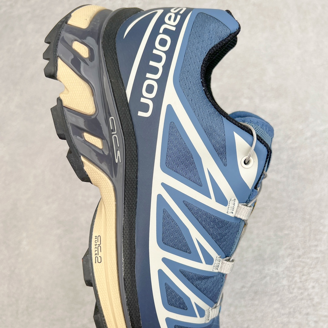 图片[6]-＃绿X/GX 纯原福利 Salomon XT-6 萨洛蒙复古潮流户外机能登山跑鞋 纯原外贸平台特供订单 耗时半年巨作 全套原纸板楦头开发 原厂特供网布配套加持 确保原汁原味 完美呈现版型 原档数据独家私模五层组合大底 男女鞋同步官方开发至46.5 原装Ortholite轻量化鞋垫 中底布带钢印编号 原厂TPU锁扣 进口港宝加持 后跟自然饱满 还原公司包裹性 鞋面以“锯齿”状的包裹系统呈现 在基色底之下加入了各种色点缀 将公司的最新技术和时尚前卫的造型融入耐用的长跑款式中 鞋面由 TPU 薄膜制成 并焊接在高耐磨网眼上 使其既时尚又坚固 由 ACS底盘支撑 可增强稳定性和支撑力 以及由橡胶凸耳 Contragrip外底覆盖的 EVA 缓冲中底 旨在应对崎岖的地形 鞋舌上的彩色Salomon 标签、Quicklace 系统以及鞋头、鞋舌和鞋跟上的附加品牌使细节更加完美 让穿着者可以轻松驾驭户外与通勤下的任何运动生活场景 无缝鞋身户外随意纵横 颜值与脚感兼备 出街通勤 绝对非常吸睛 你值得拥有 尺码：36 36.5 37.5 38 38.5 39 40 40.5 41 42 42.5 43 44 44.5 45 46 46.5 注意：偏小1码-选品中心