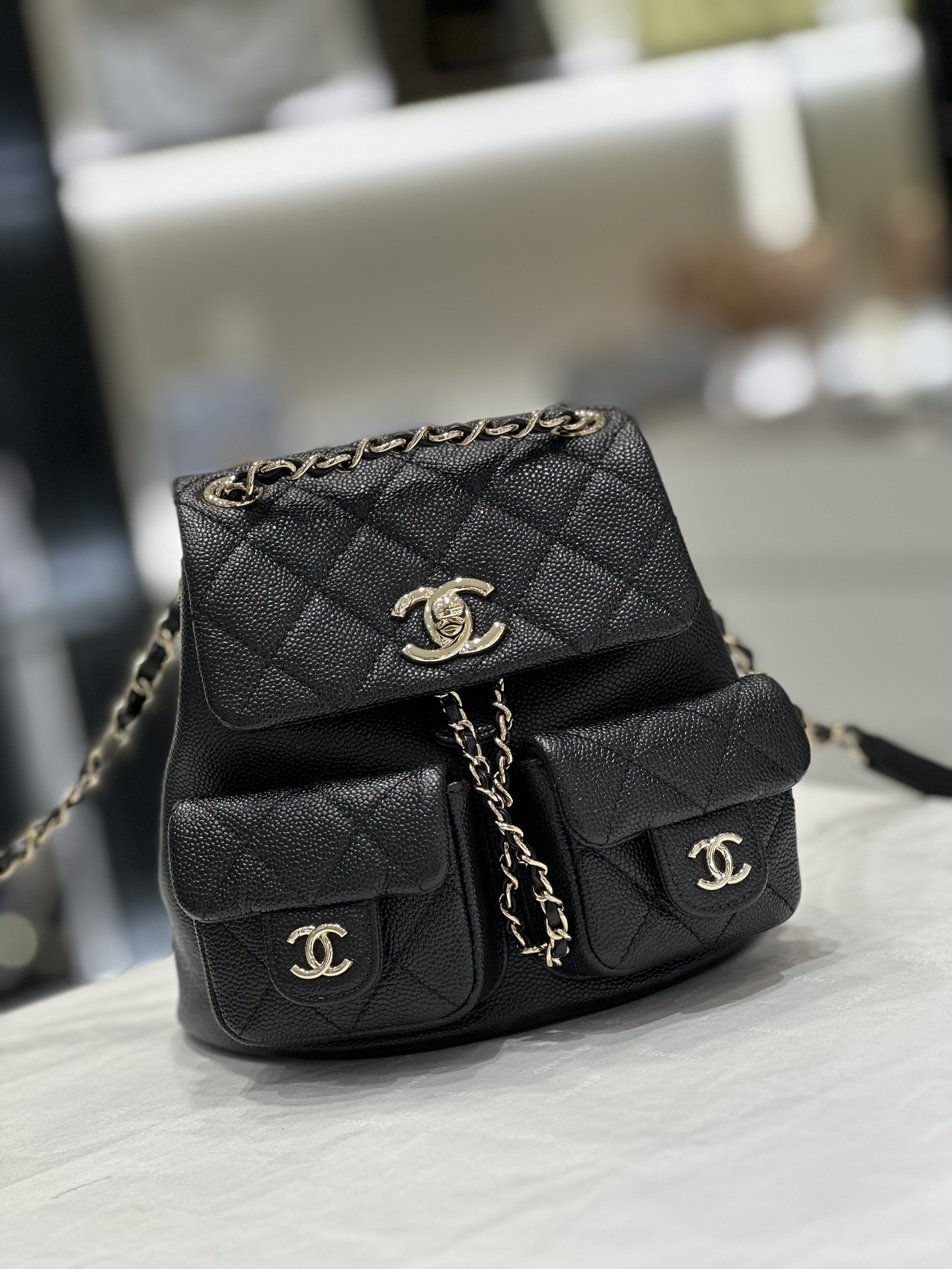 Replica 1:1 High Quality
 Chanel Duma Bags Backpack Pink Cowhide Vintage Casual