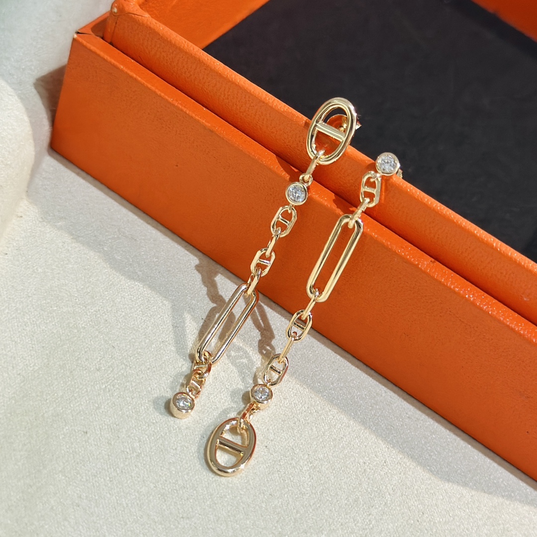 Hermes Jewelry Earring 925 Silver Fashion