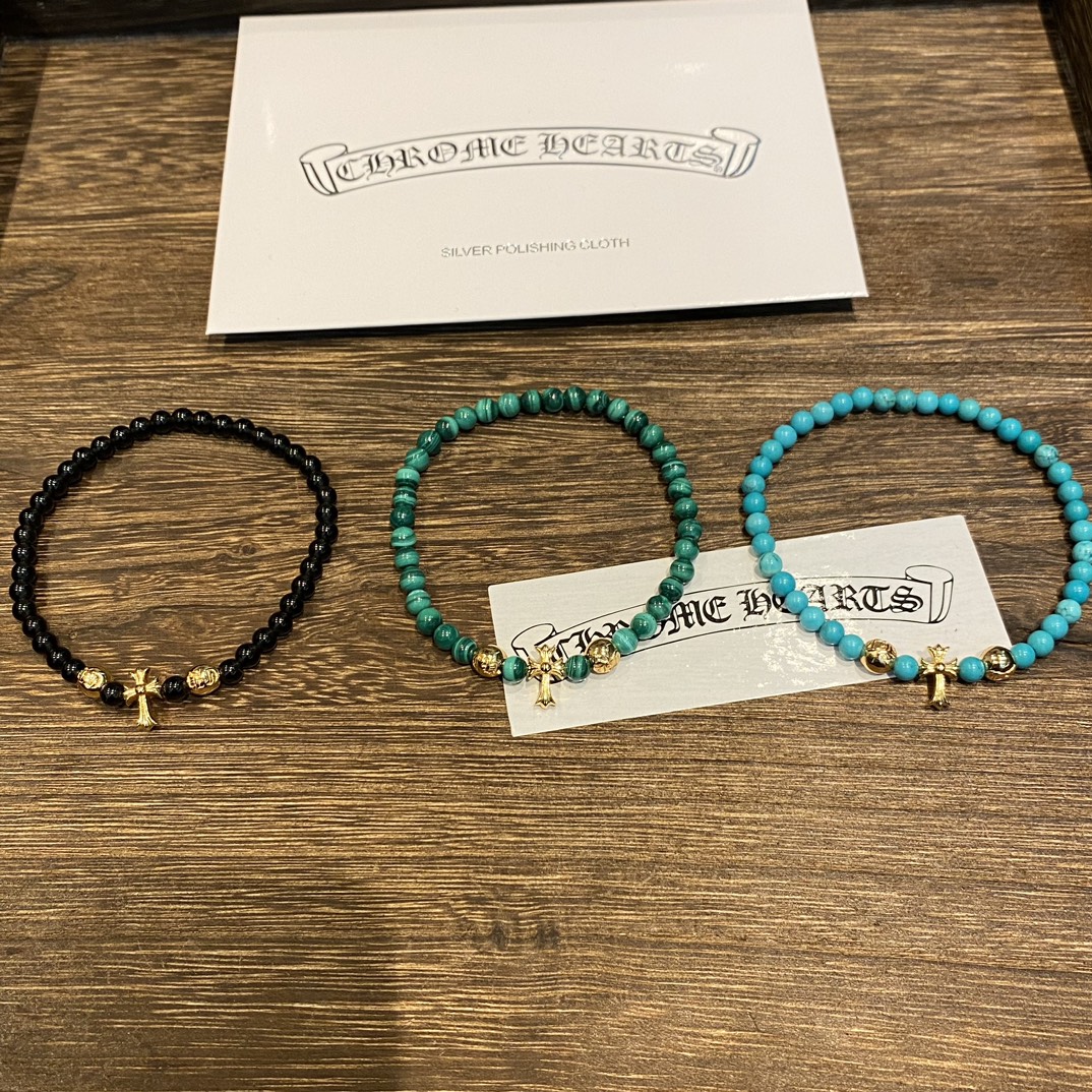 Silver bead bracelet