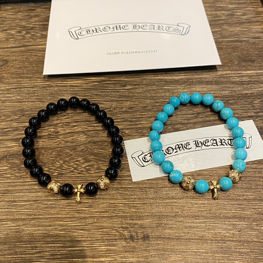 Silver bead bracelet
