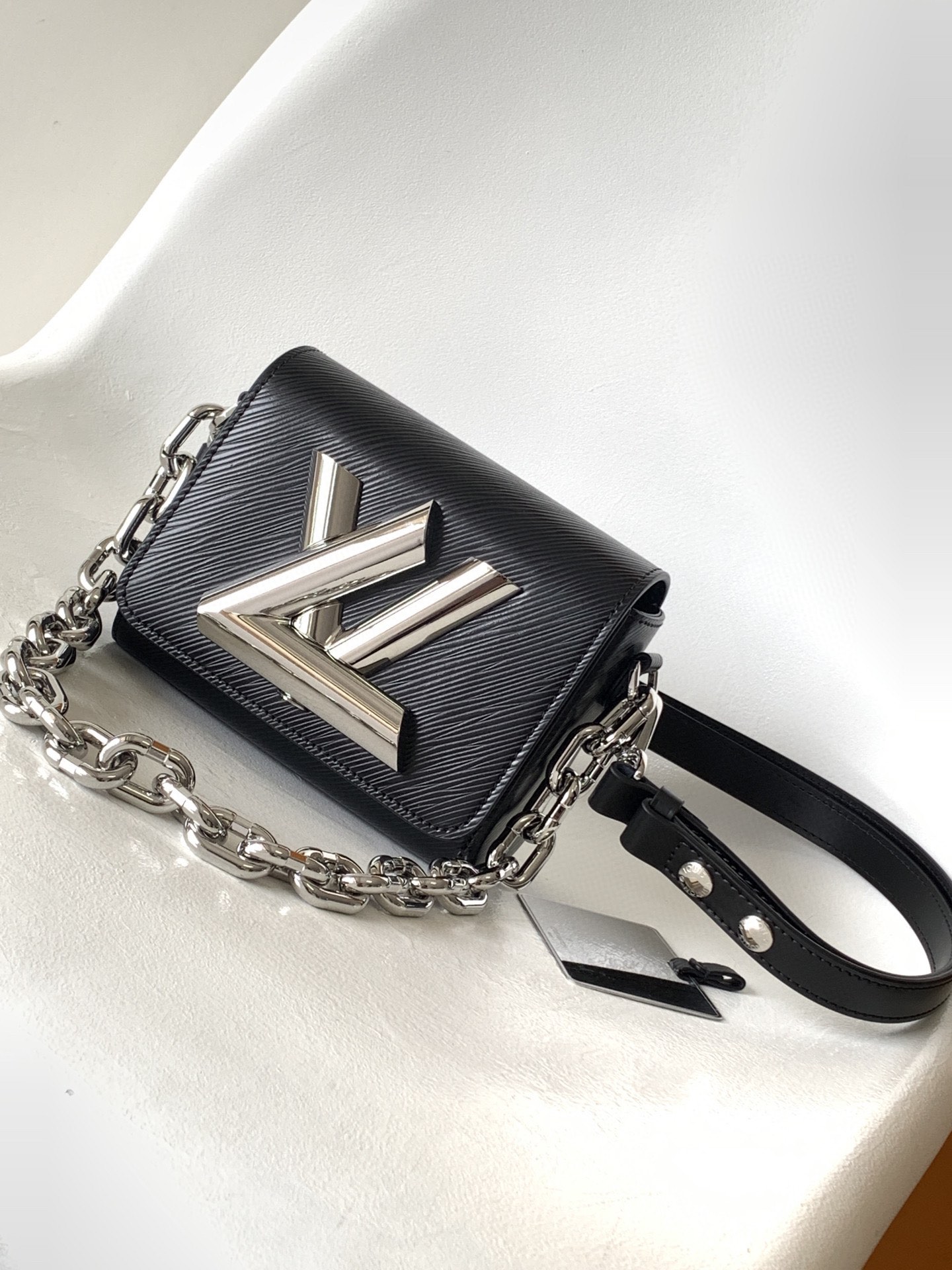 Louis Vuitton Bags Handbags Black Caramel Epi Cowhide LV Twist M22296