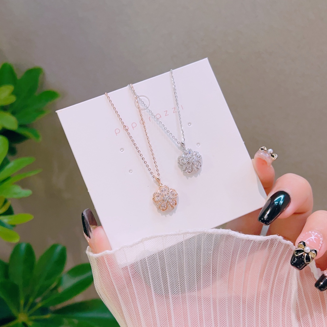 S925 Sterling Silver Necklace Cute Father's Day Gold