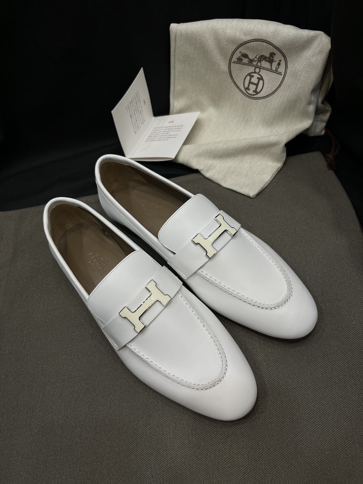 Réplica de moda
 Hermes Sapatos Loafers Vintage